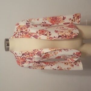 Lauren Conrad Pink and White Floral Blazer Sz 4